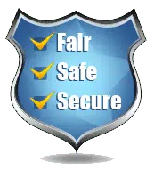 Safe secure & fair casino icon