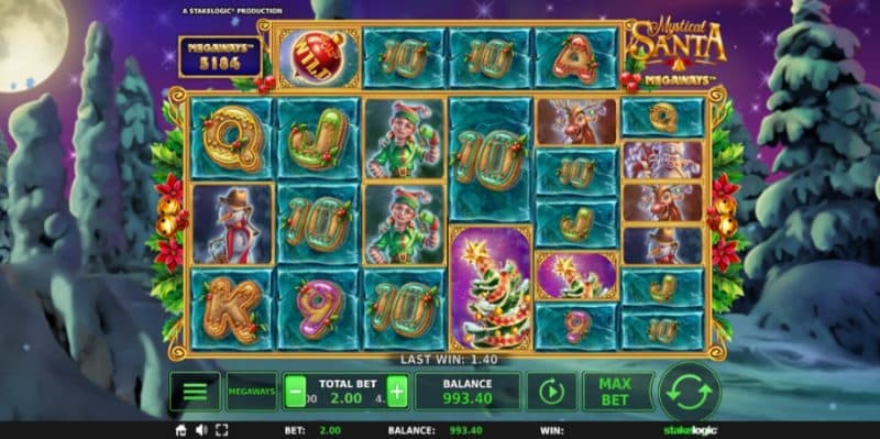 Tangkapan layar Mystical Santa Megaways