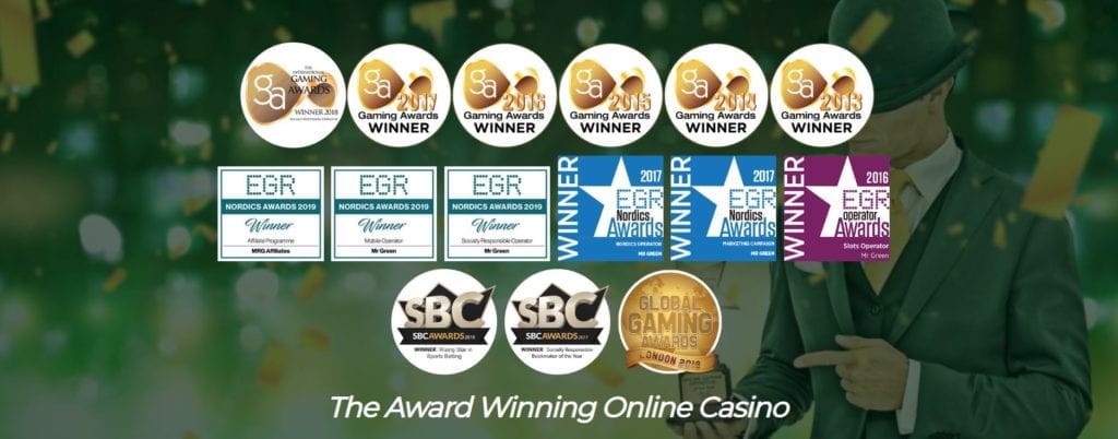 Mr Green casino awards