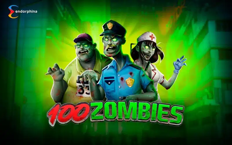 100 Zombies slot game poster.