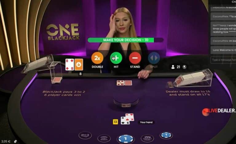 one blackjack