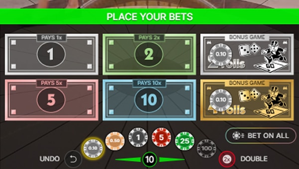 monopoly live betting