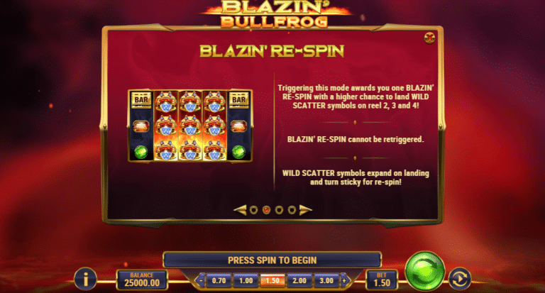 Blazing frog respin