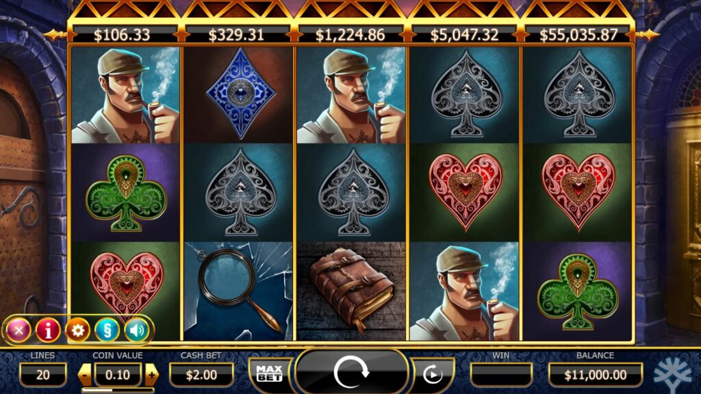 Holmes and the Stolen Stones main screen