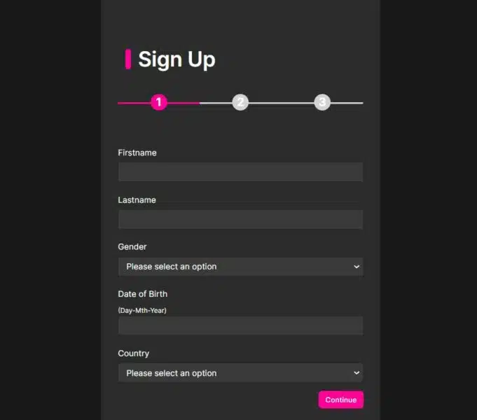 Spinyoo registration page