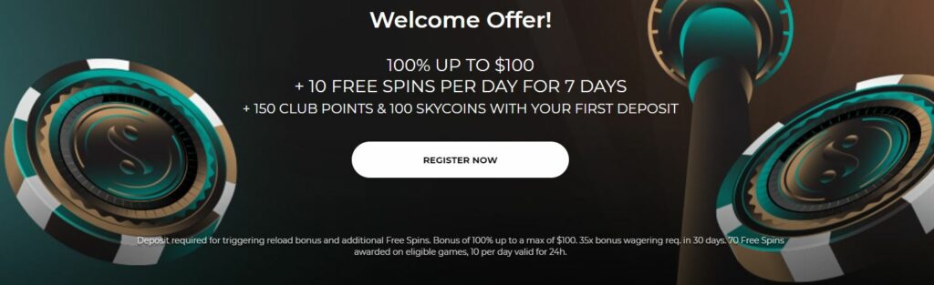 Sky City welcome bonus package