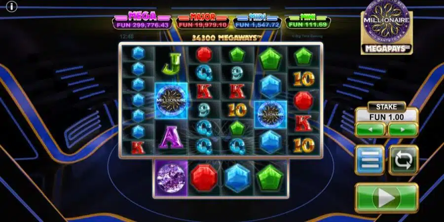 who wants to be millionaire megapays slot screenshot