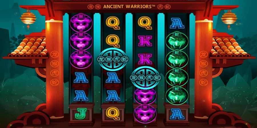 ancient warrior pokie screenshot
