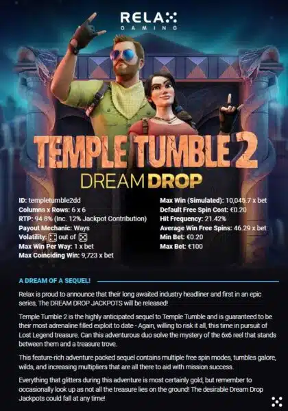 Temple tumble 2 short infographic