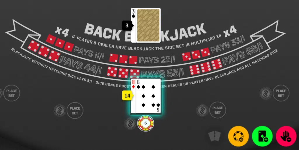 Double down in Blackjack