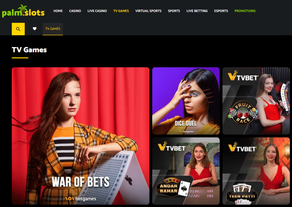 PalmSlots TV games