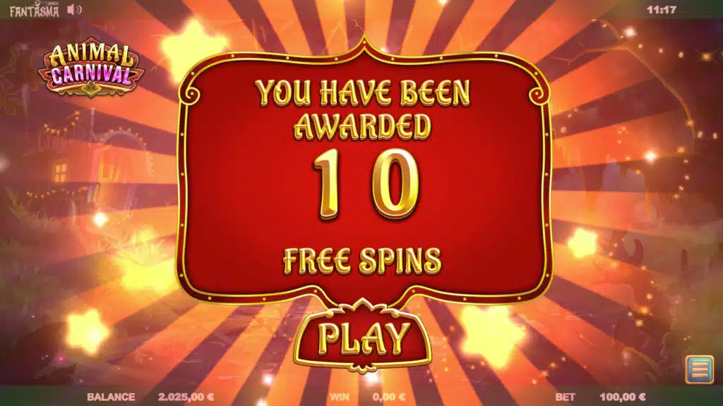 Animal Carnival freespins