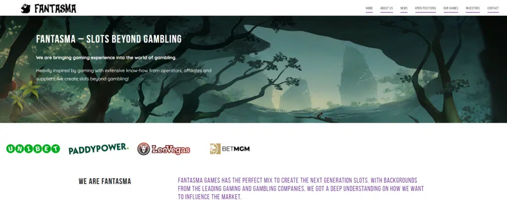 Fantasma games homepage