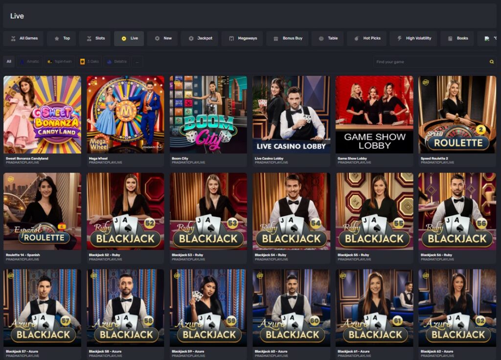 Live section