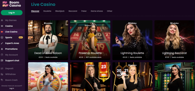 Boom Casino Review & Bonus: NZ$ 500 + 250 freespins