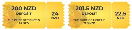 NZD lottery tickets