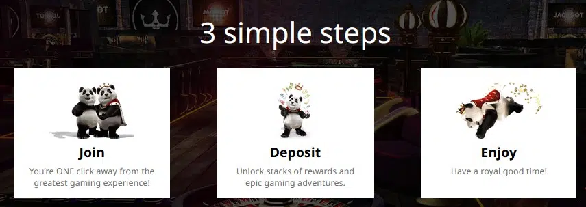 3 steps signup