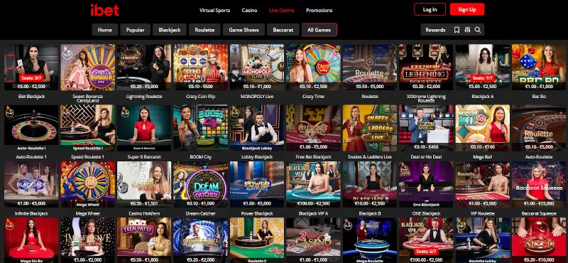 iBet live casino