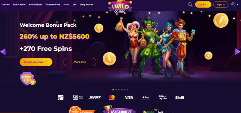 iwild casino bonus