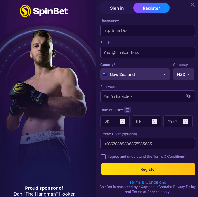 spinbet bonus codes