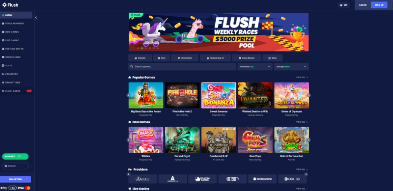 Flush Casino Review & Bonus: $150% up to $1000