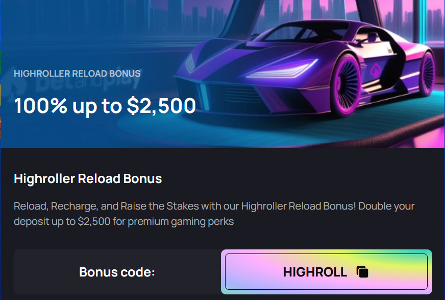 Online casino High roller bonus every month at BetandpLay casino for Kiwis!